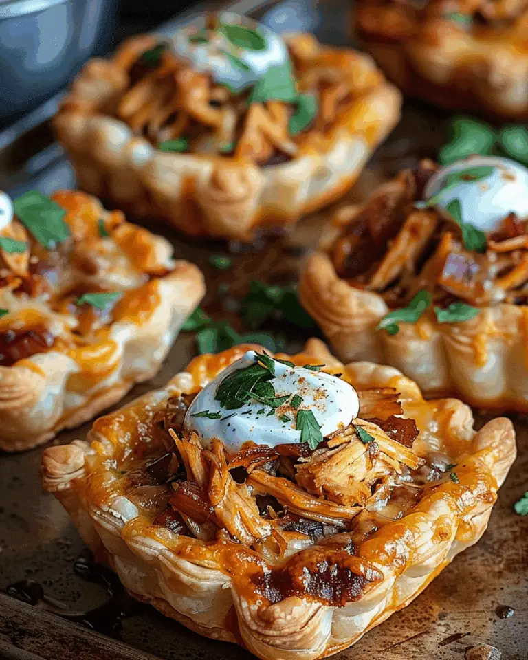 Mini BBQ Chicken Pizza Tarts