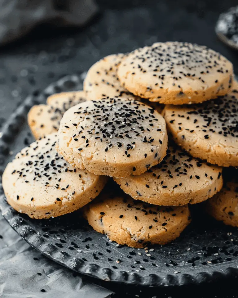 Miso & Black Sesame Seeds Cookies