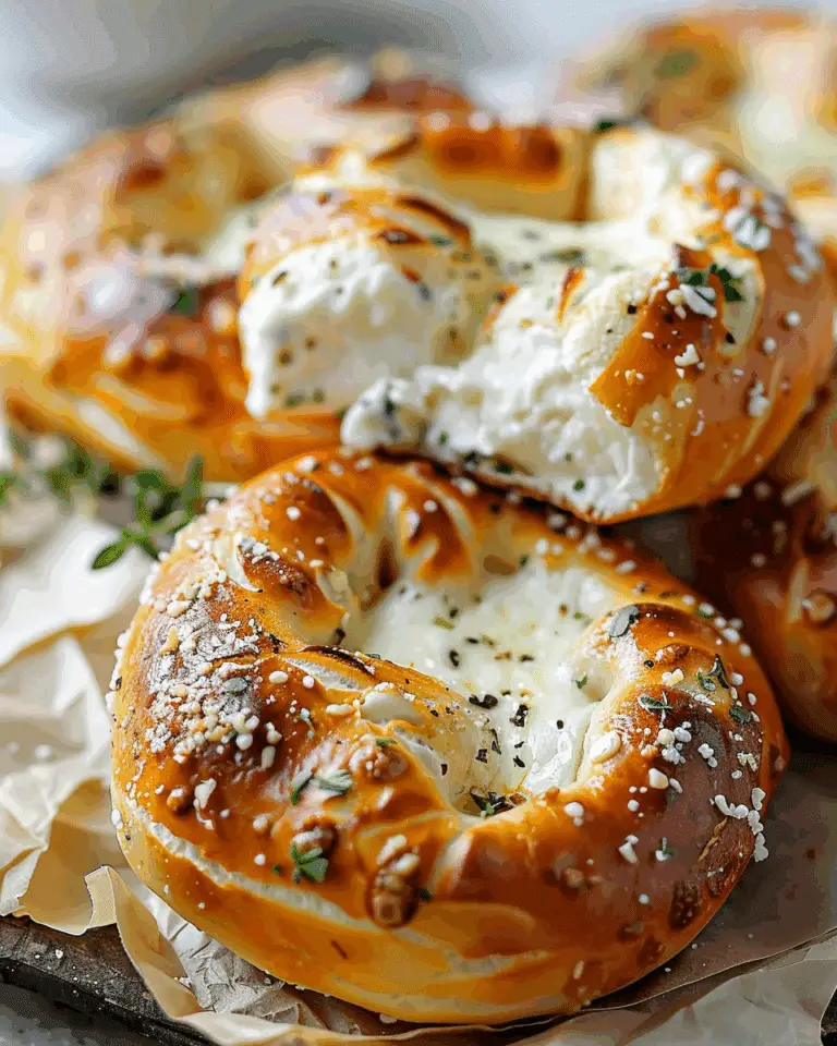 Mozzarella Stuffed Soft Pretzels