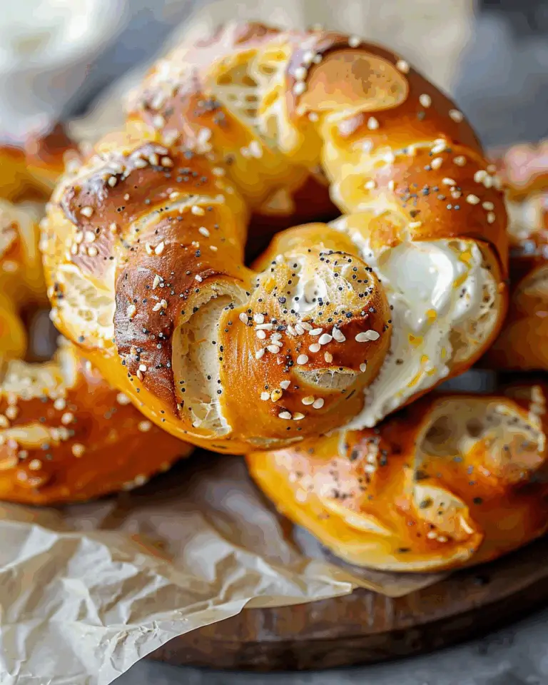 Mozzarella Stuffed Soft Pretzels