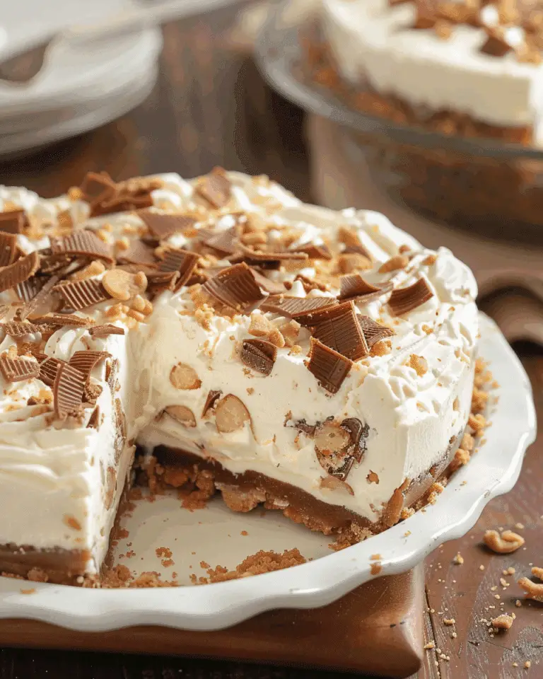 No-Bake Toffee Cheesecake Pie