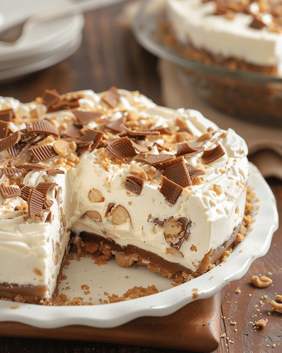 No-Bake Toffee Cheesecake Pie