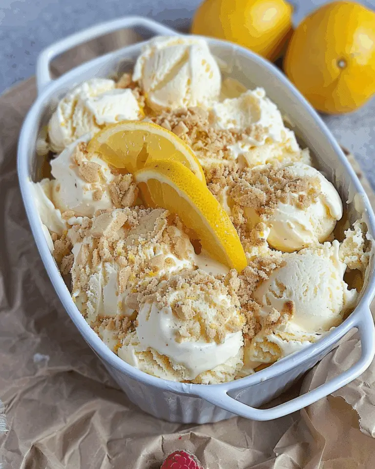 No Churn Lemon Cheesecake Ice Cream