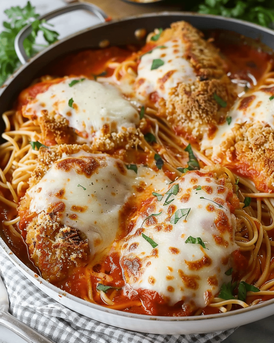 One Pan Chicken Parmesan Recipe