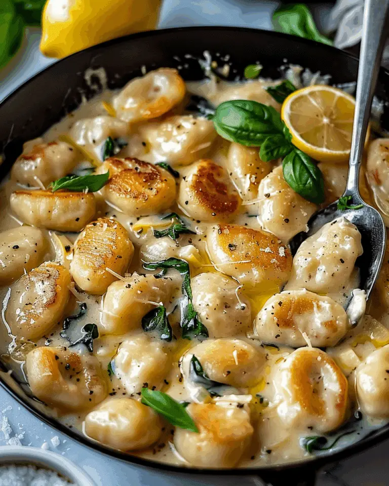 One Pan Lemon Chicken Gnocchi
