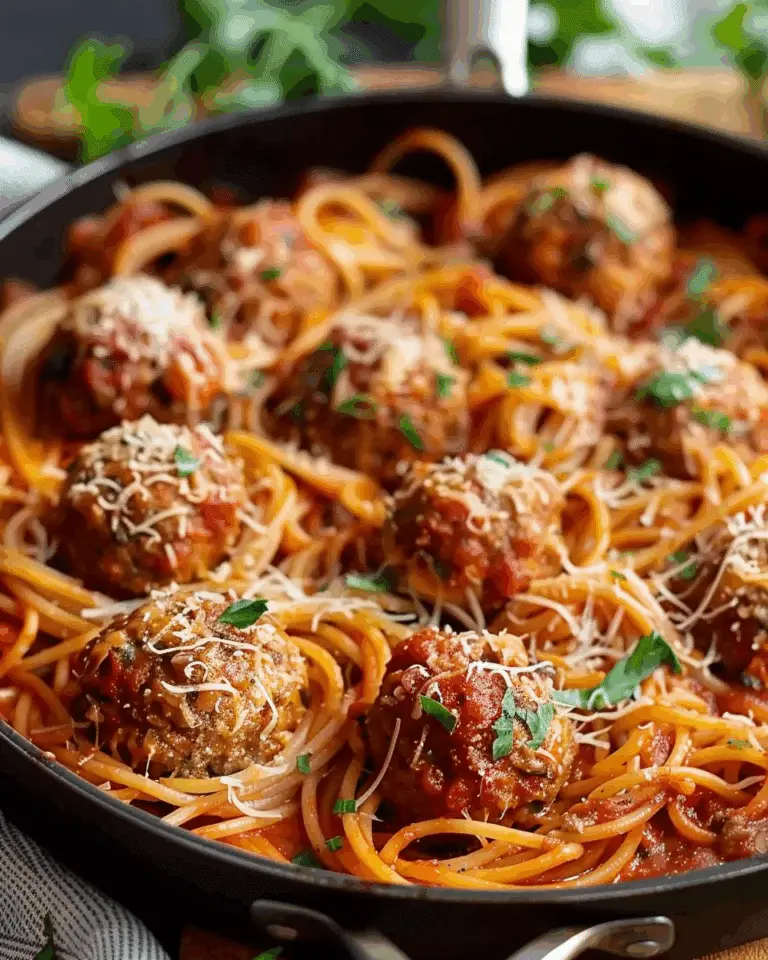 One-Pan Spaghetti and Meatballs