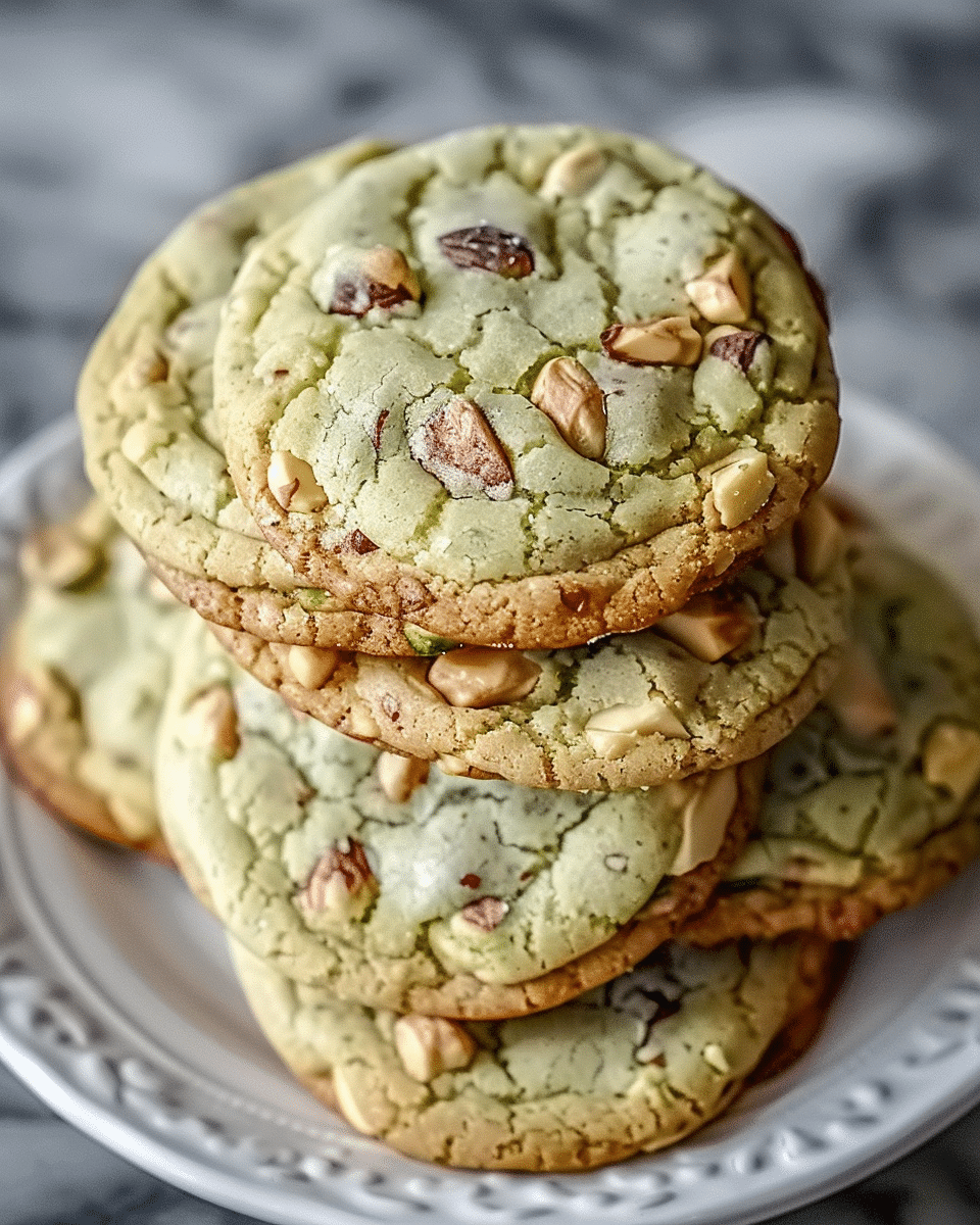 Pistachio Pudding Cookies