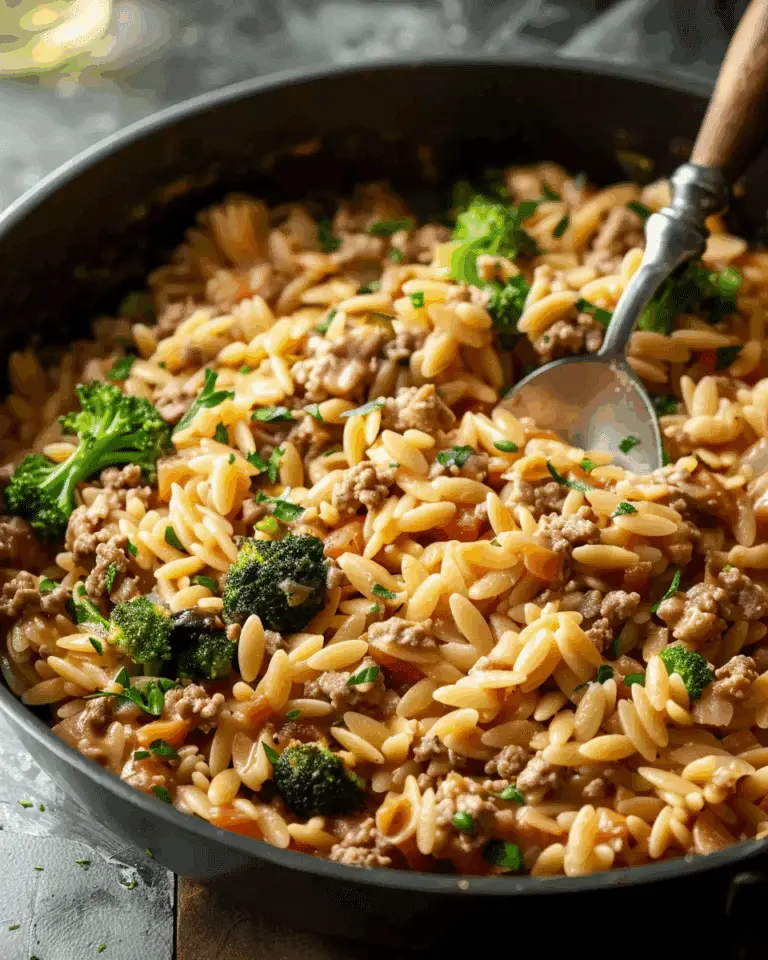 Quick Ground Turkey Orzo Recipe