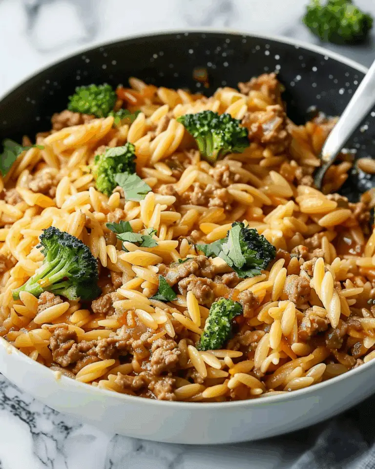Quick Ground Turkey Orzo Recipe