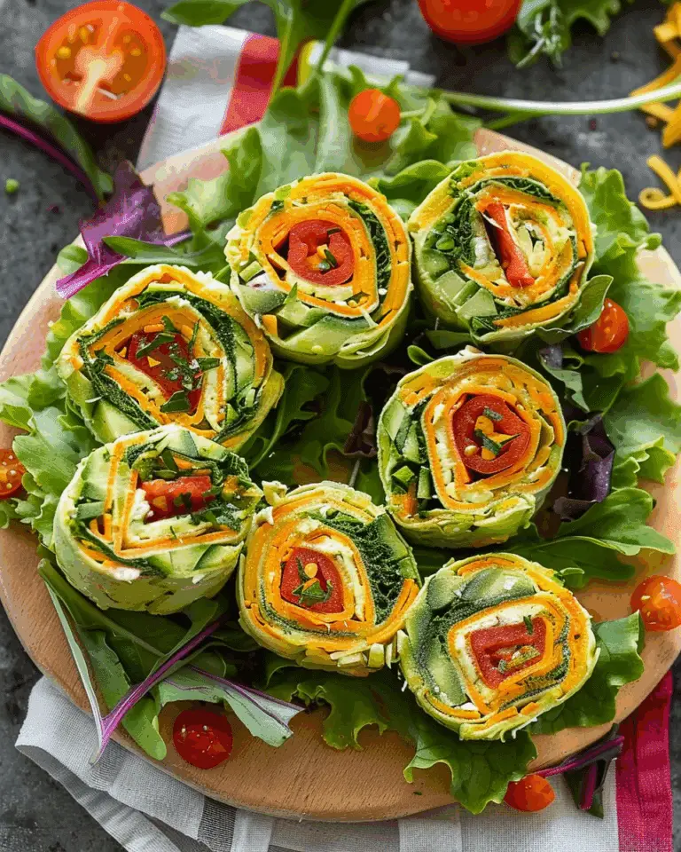 Rainbow Veggie Pinwheels