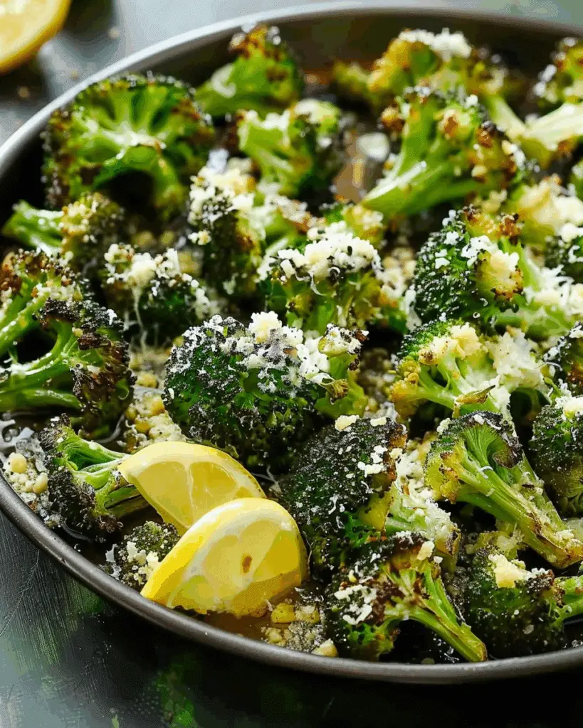 Roasted Broccoli with Lemon and Parmesan