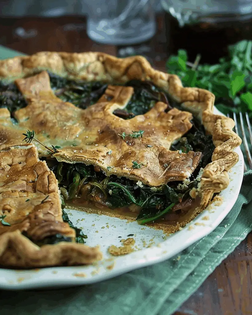 Rustic Swiss Chard Pie with Yeasted Spelt Crust
