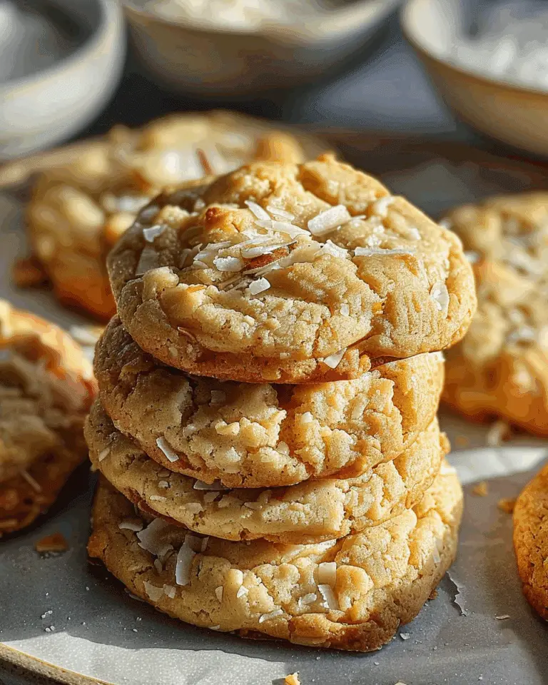 Salted White Chocolate Coconut Cookies