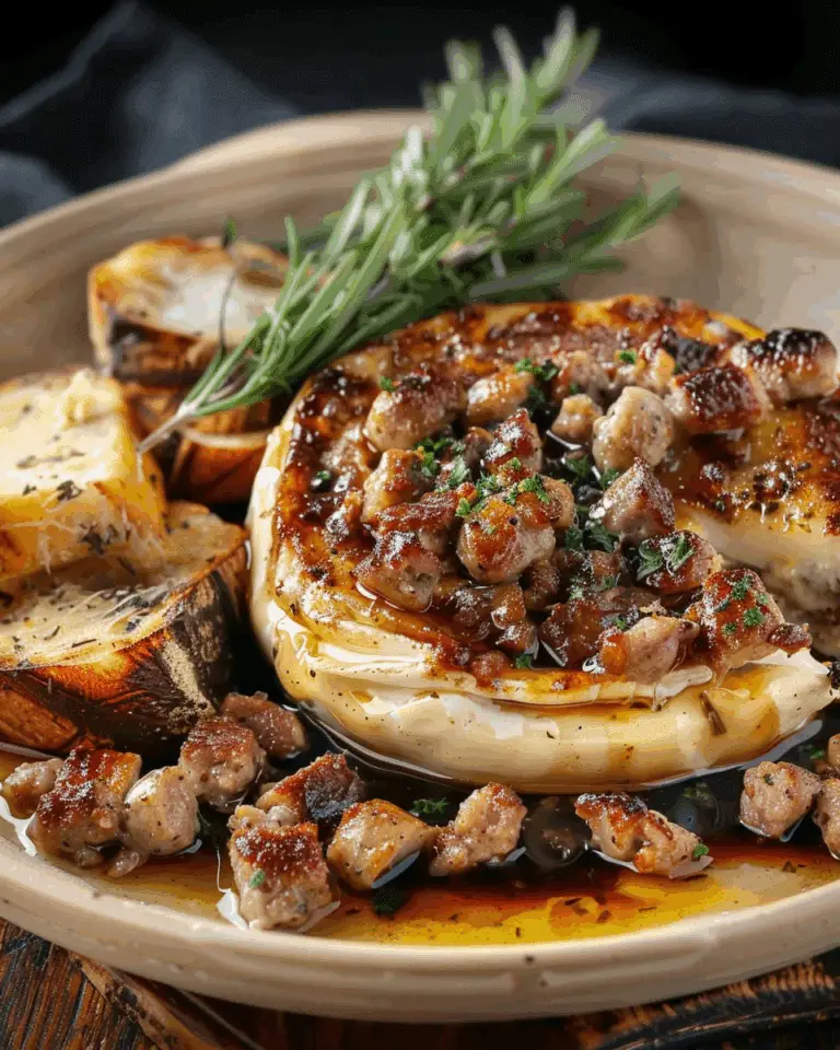 Sausage Baked Brie in 30 Gooey Minutes for the Ultimate Party Bite
