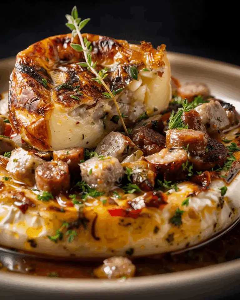 Sausage Baked Brie in 30 Gooey Minutes for the Ultimate Party Bite