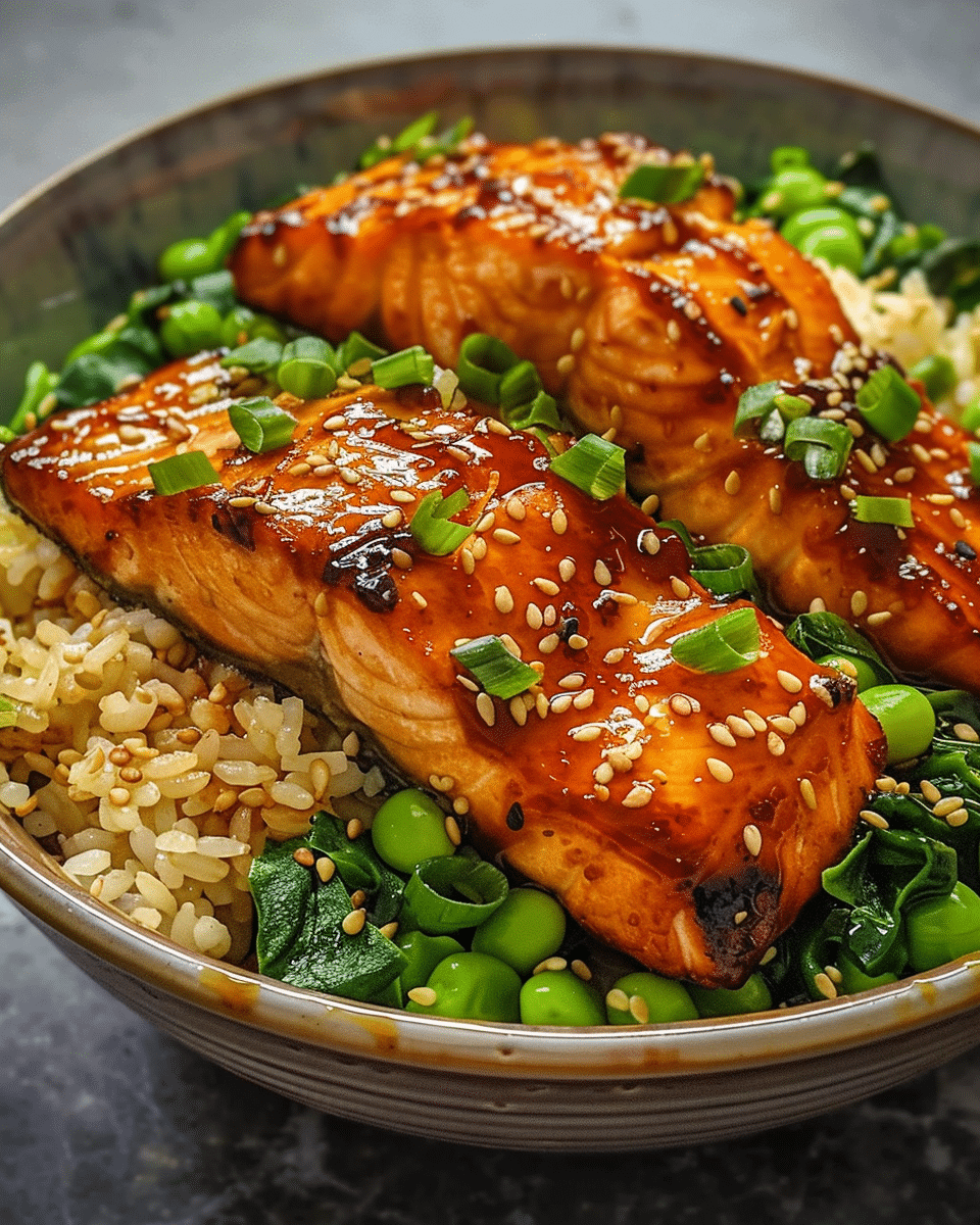Sesame Ginger Salmon Bowl