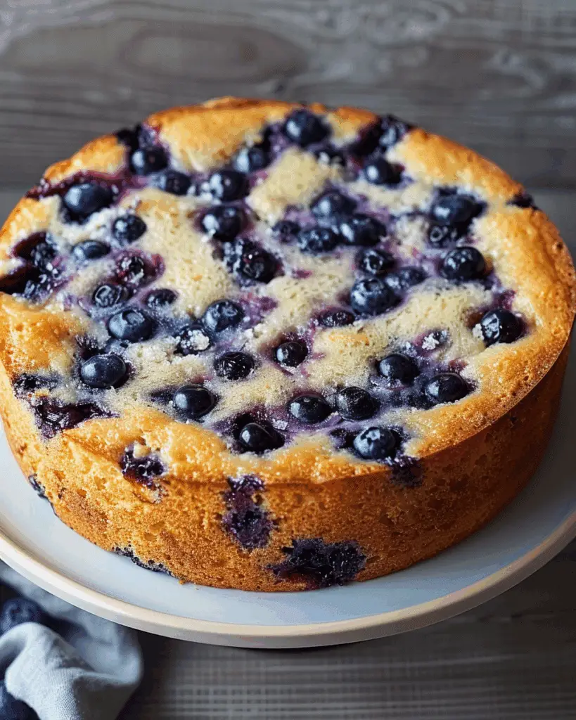 Simple Blueberry Yogurt Cake