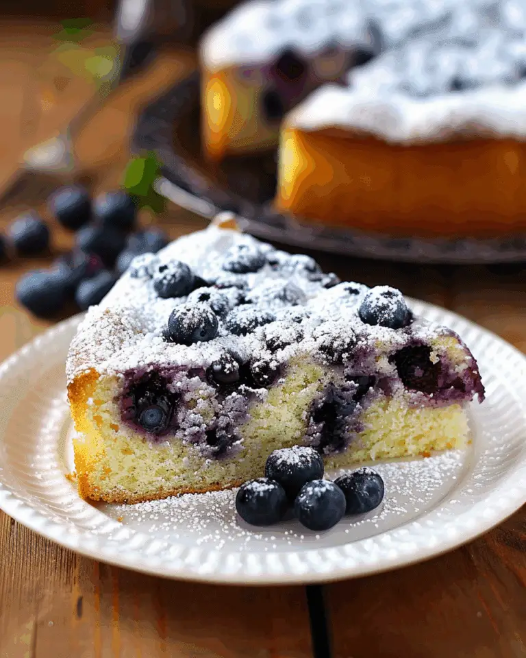 Simple Blueberry Yogurt Cake