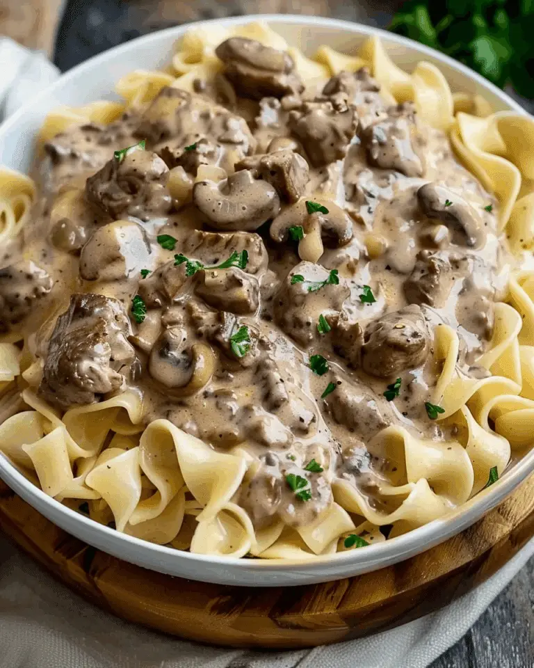 Slow Cooker Beef Stroganoff