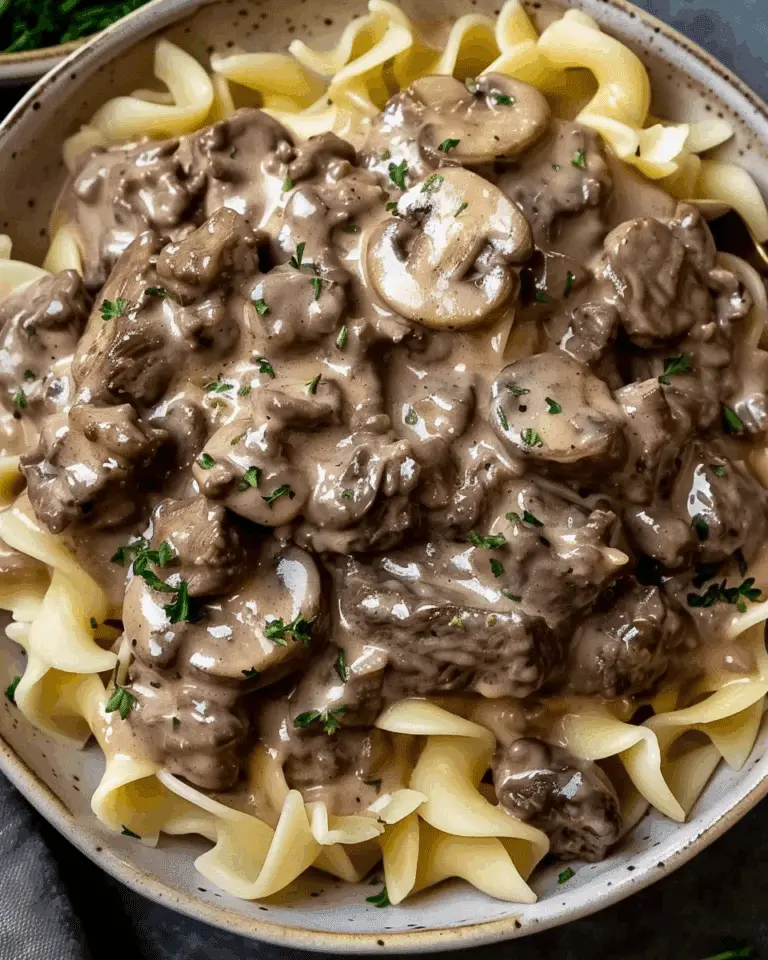 Slow Cooker Beef Stroganoff