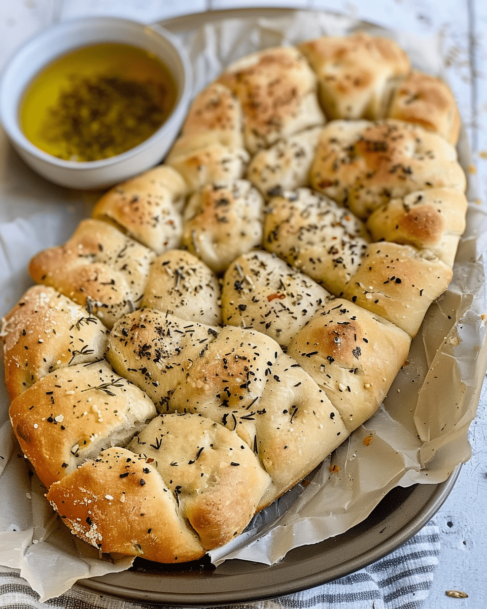 Slow Cooker Herbed Focaccia Bread