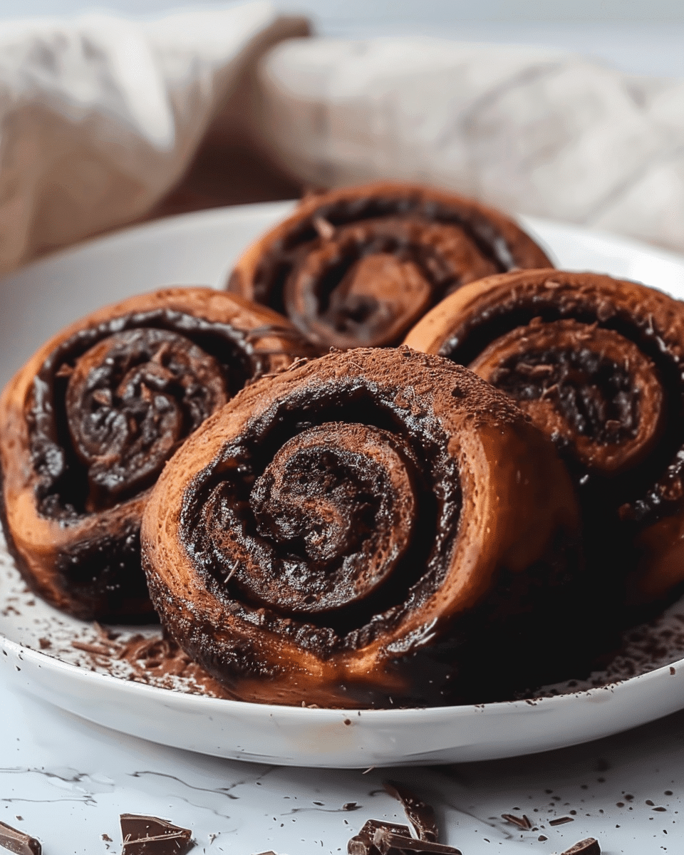 Sourdough Double Chocolate Babka Rolls