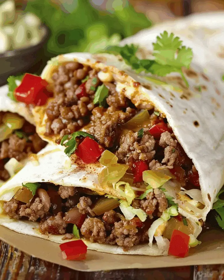 Spicy Beef Burritos