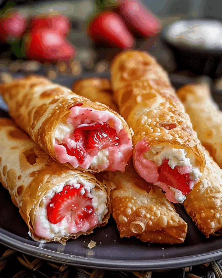 Strawberry Cheesecake Egg Rolls Recipe: A Sweet Surprise!