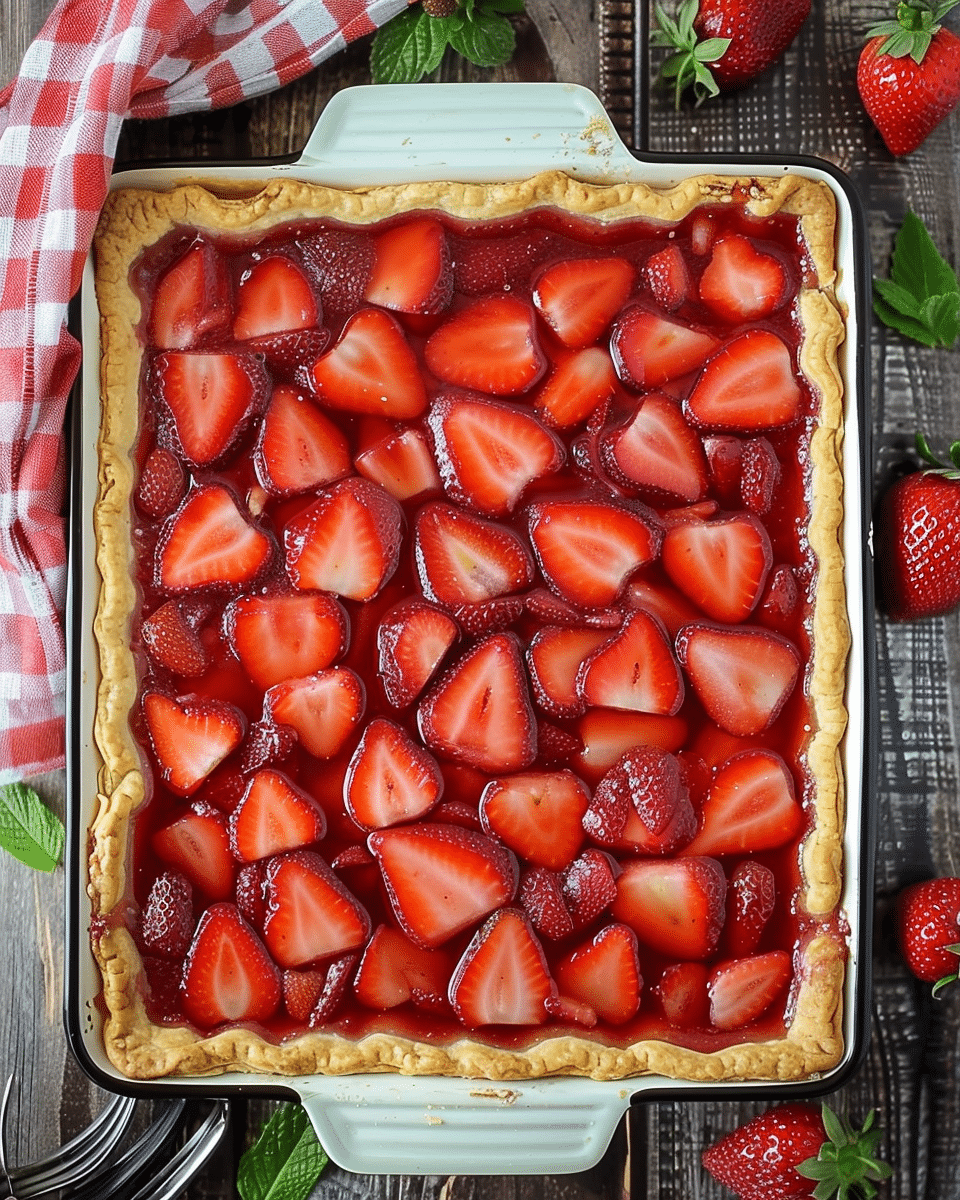 Strawberry Slab Pie