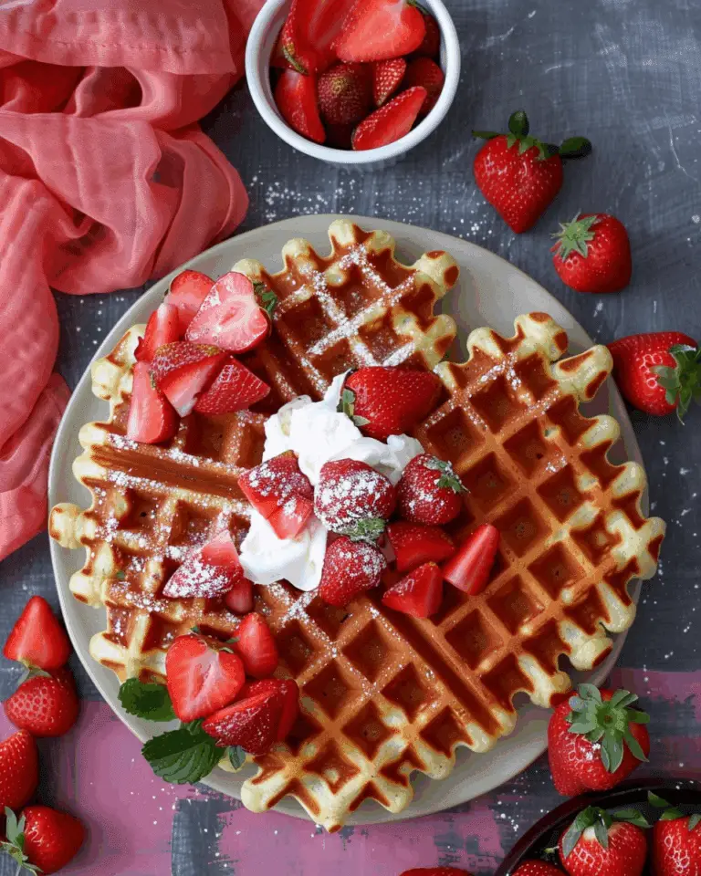 Strawberry Waffles Recipe