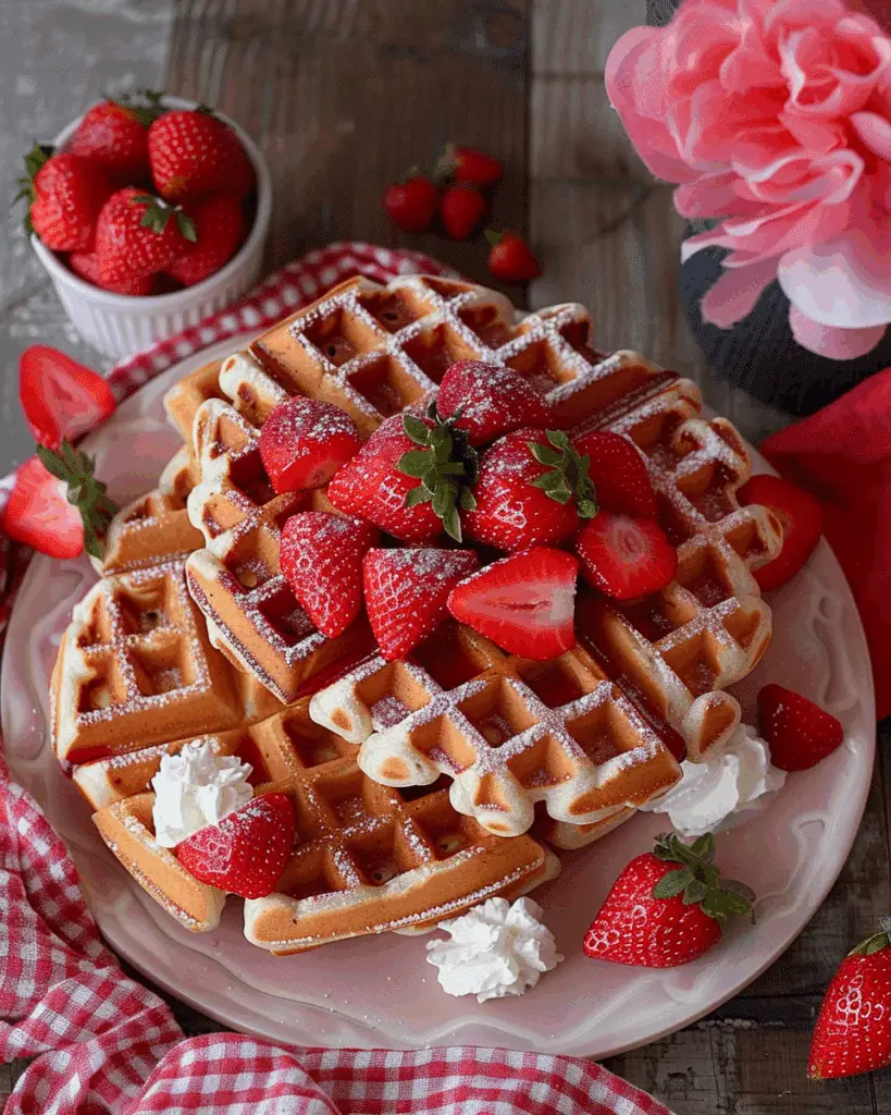 Strawberry Waffles Recipe