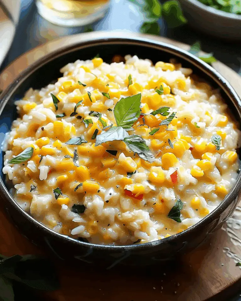 Sweet Corn Risotto