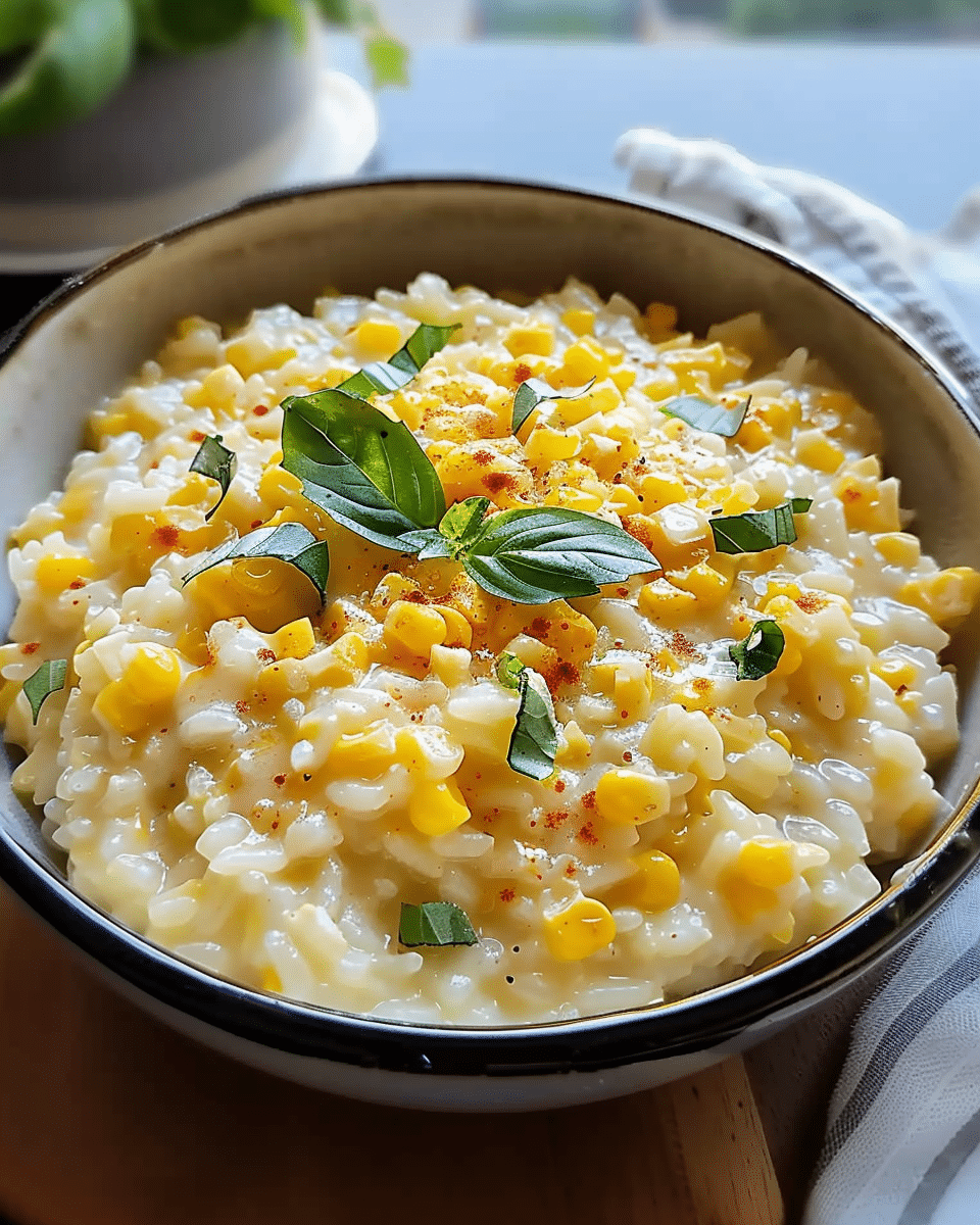 Sweet Corn Risotto