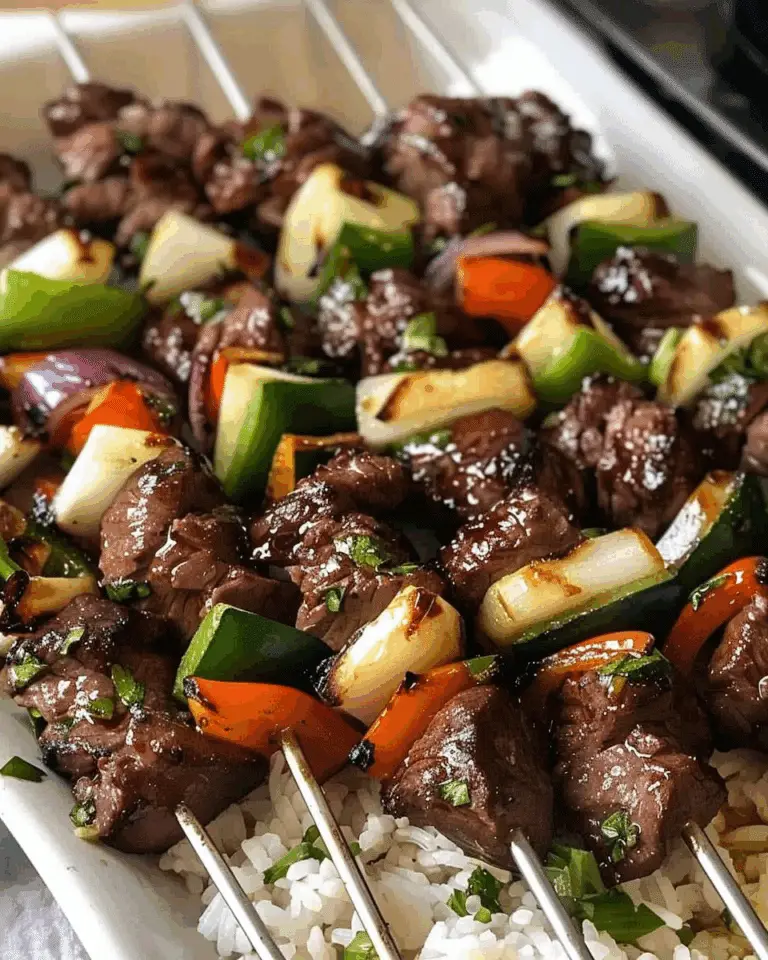Sweet Teriyaki Beef Skewers