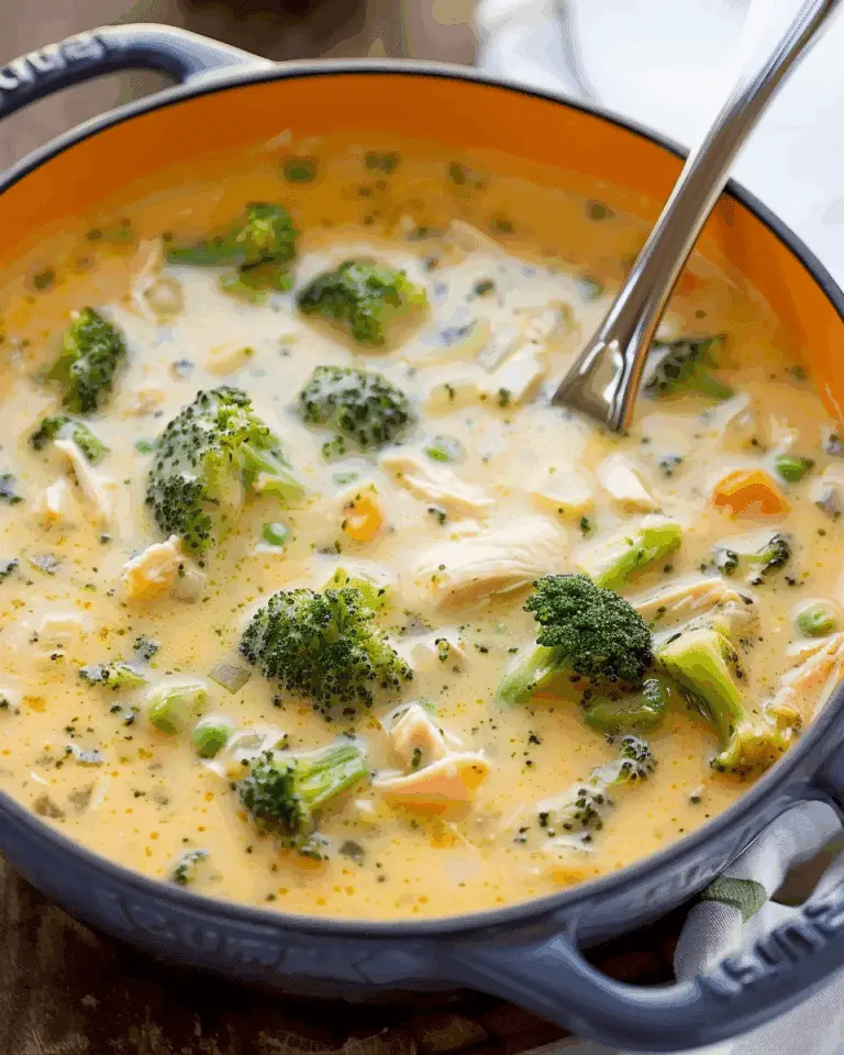 Thick Chicken Broccoli Cheddar Soup