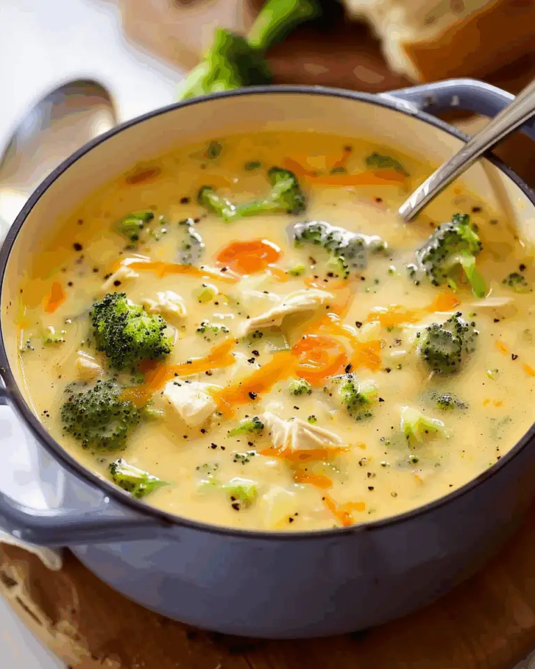 Thick Chicken Broccoli Cheddar Soup