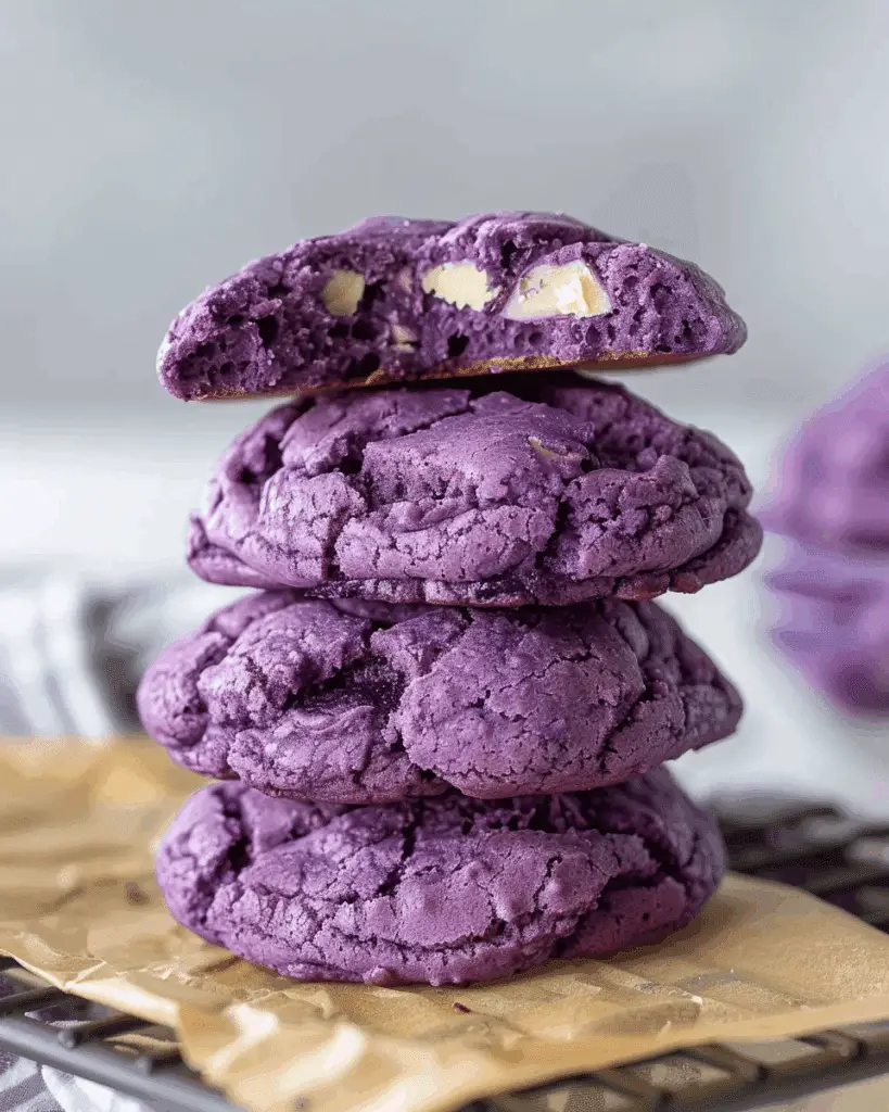 Ube Levain-Style Cookies