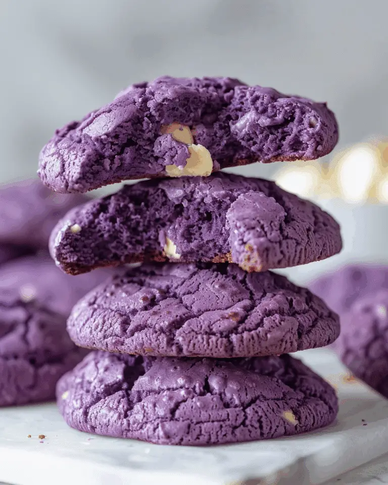 Ube Levain-Style Cookies