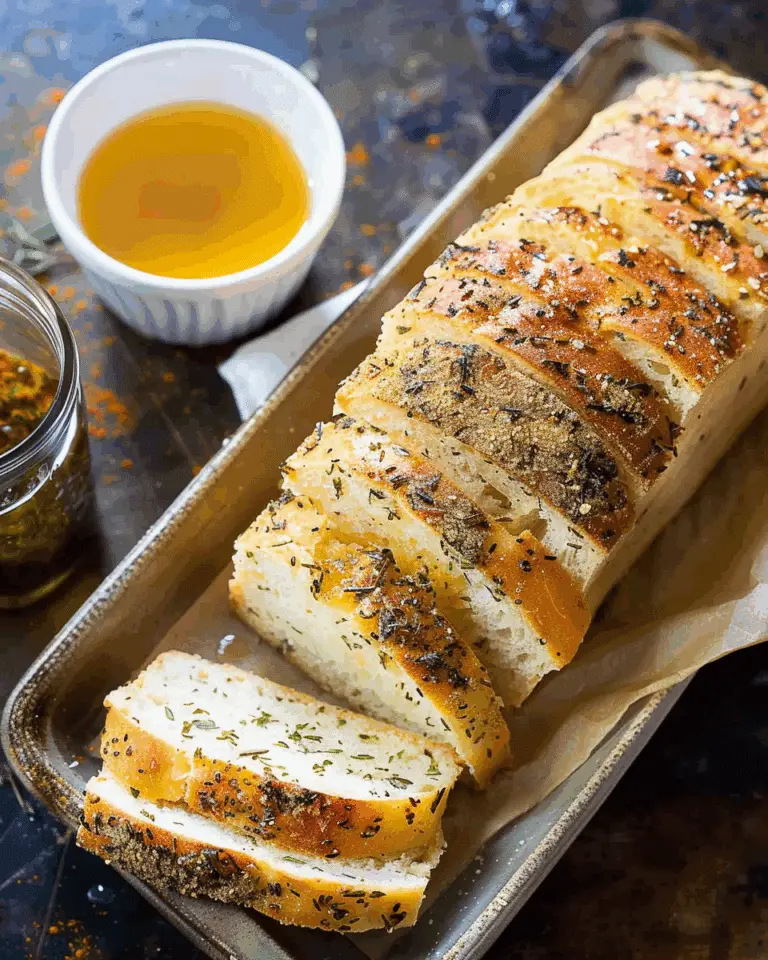 Homemade Herb Crusted Italian Bread