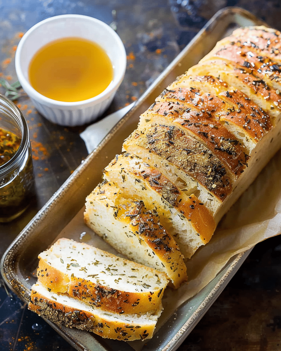 Homemade Herb Crusted Italian Bread
