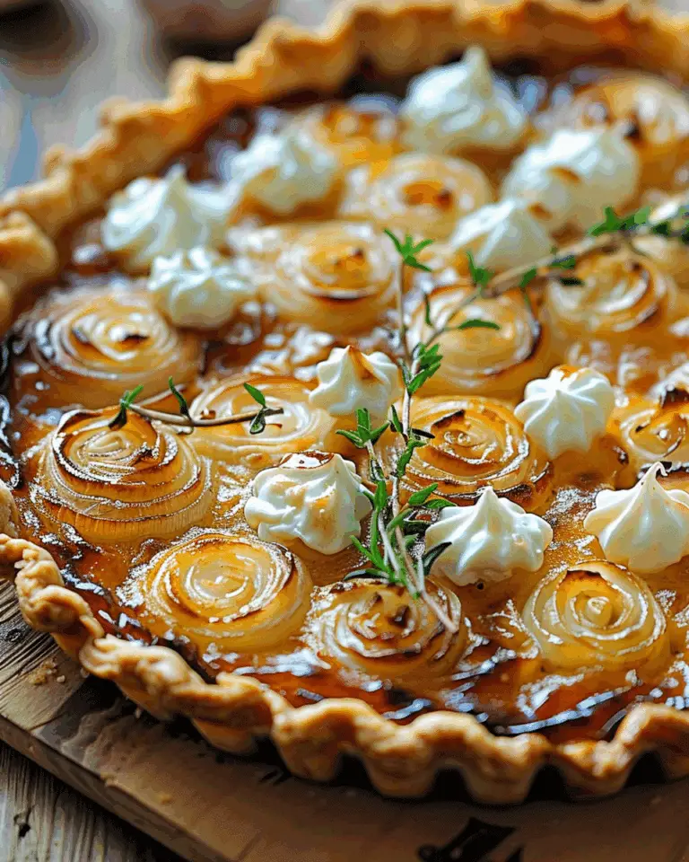 Caramelized Onion & Goat Cheese Tart – A Savory Masterpiece!