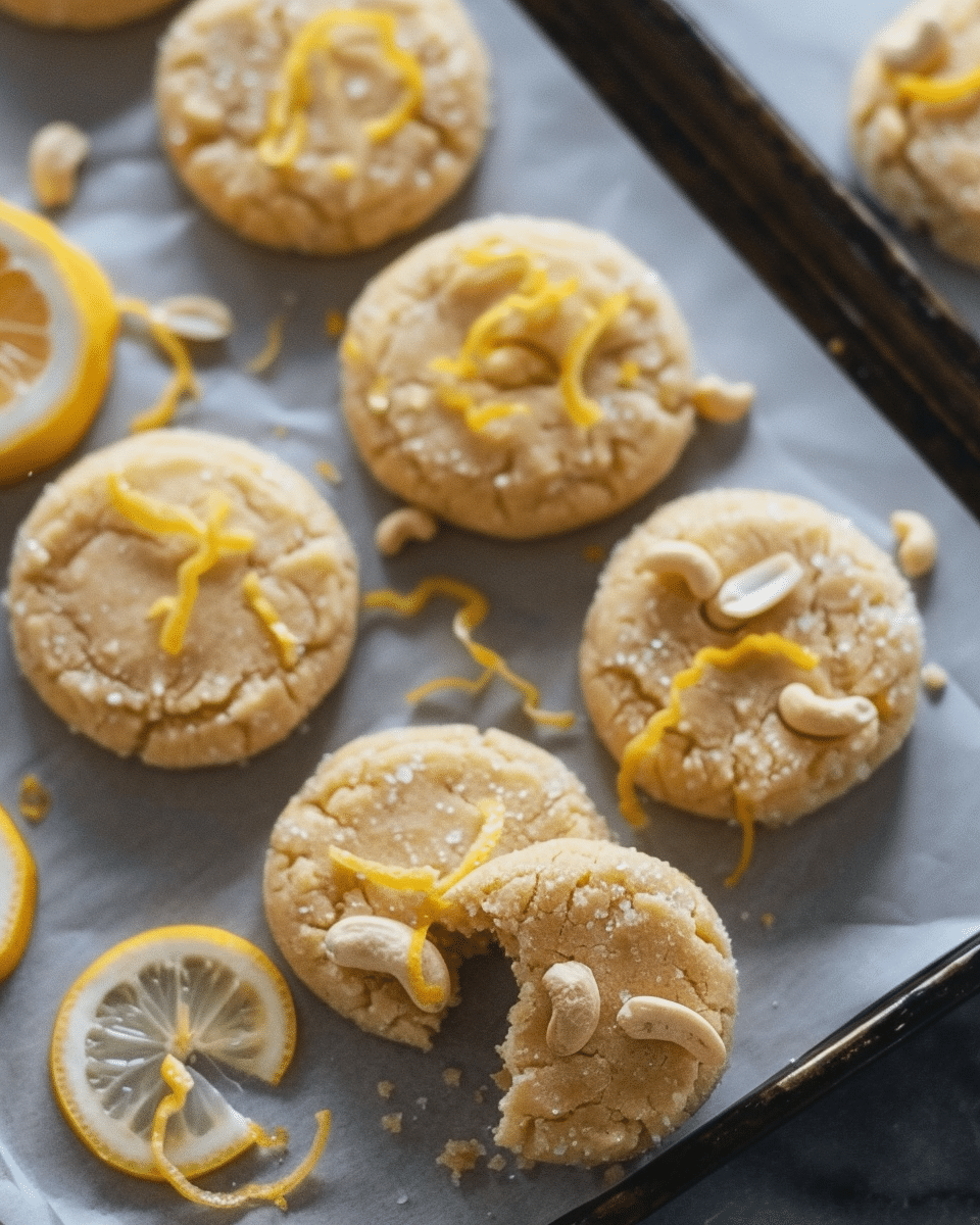 Cashew and Lemon No-Bake Cookies Recipe