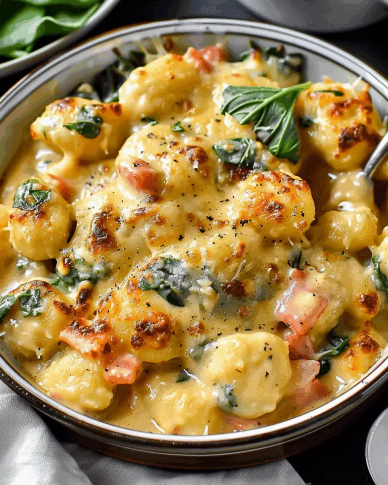 Cheesy Gnocchi Florentine