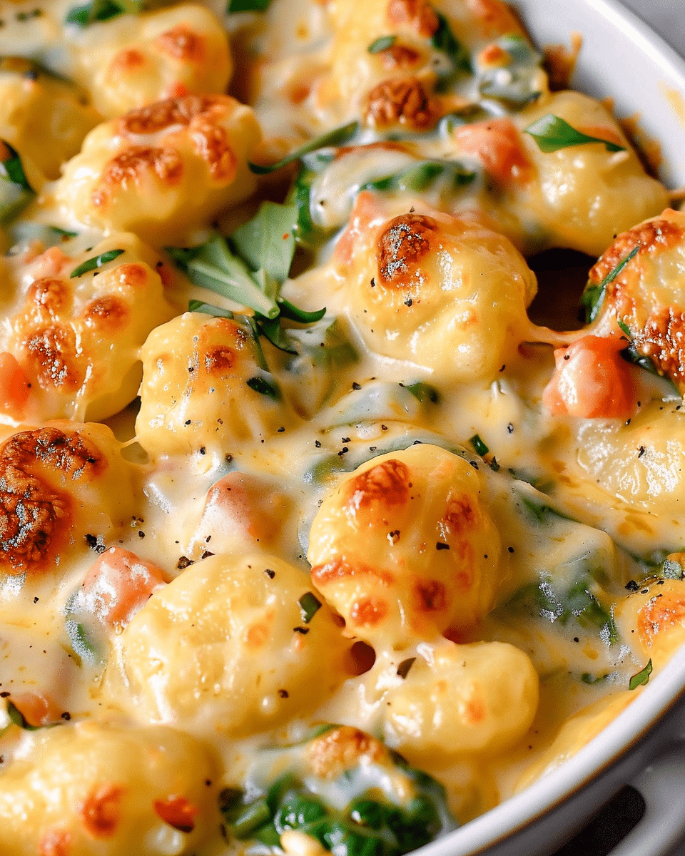 Cheesy Gnocchi Florentine
