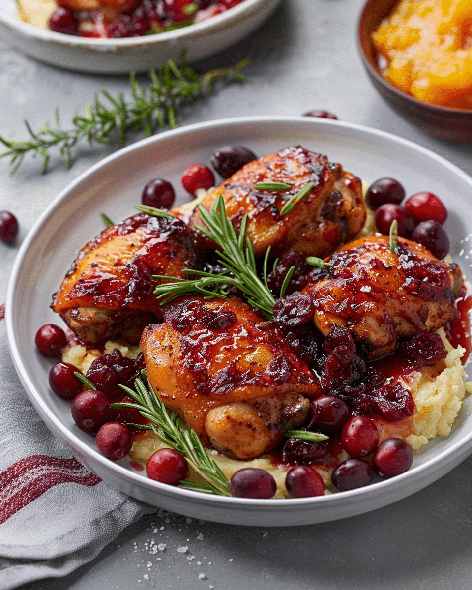 Cranberry Chicken Thighs – Glazed & Juicy in 35 Minutes