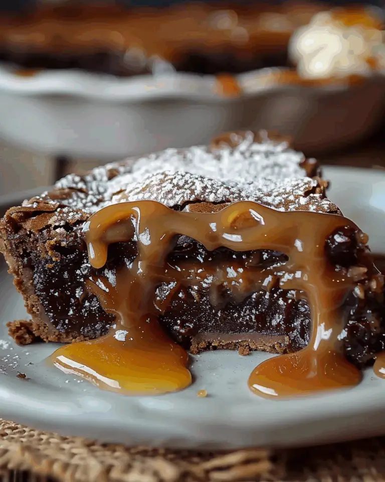 Caramel Brownie Pie