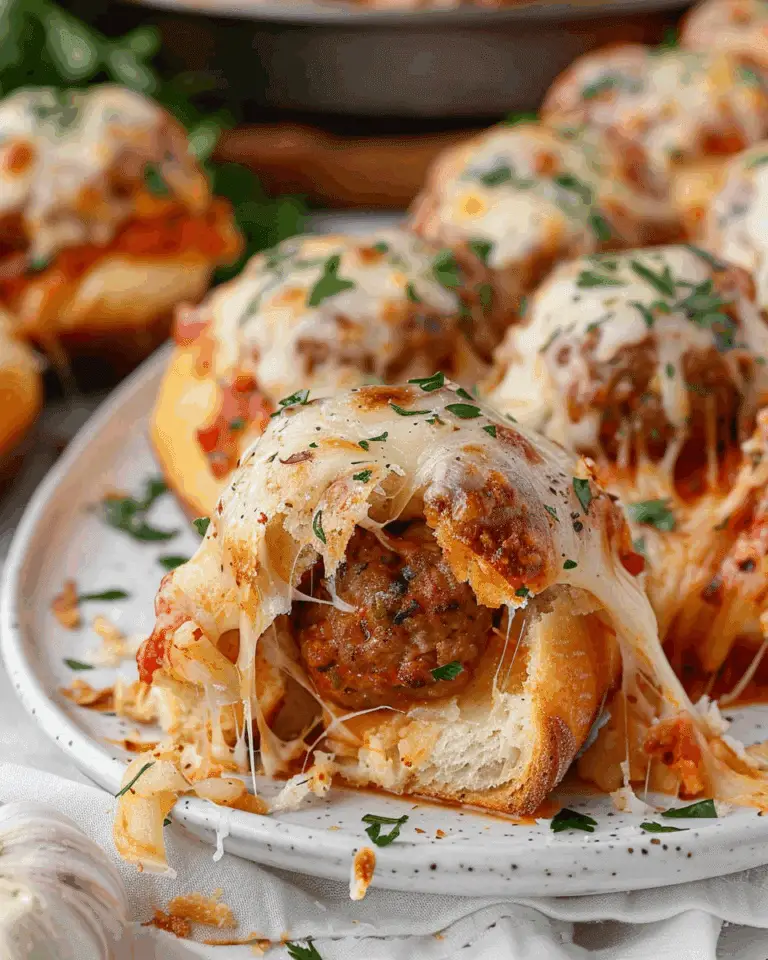 Garlic Bread Meatball Bombs