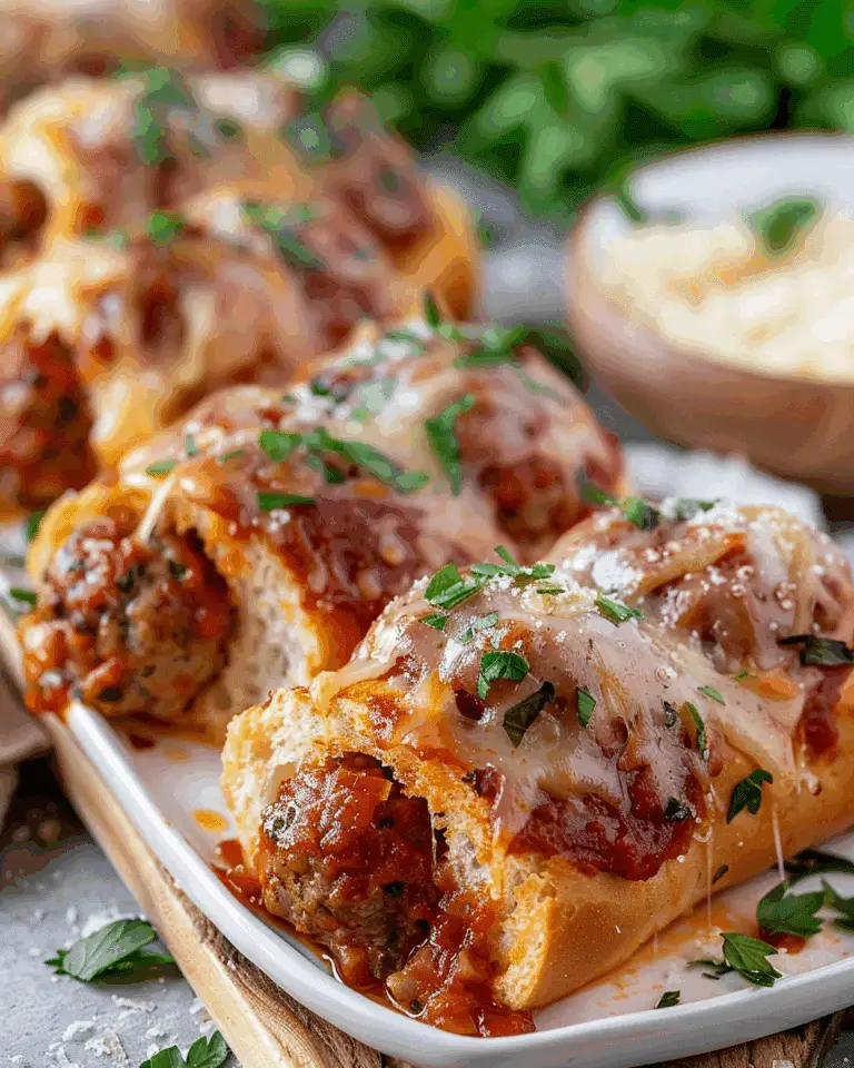 Garlic Bread Meatball Bombs