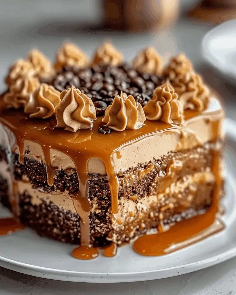 Gooey Coffee Caramel Cake