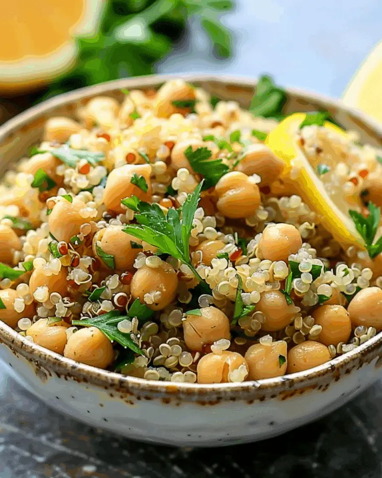 Irresistible Lemon Herb Quinoa with Chickpeas: A Nourishing Power Bowl for Clean Eating